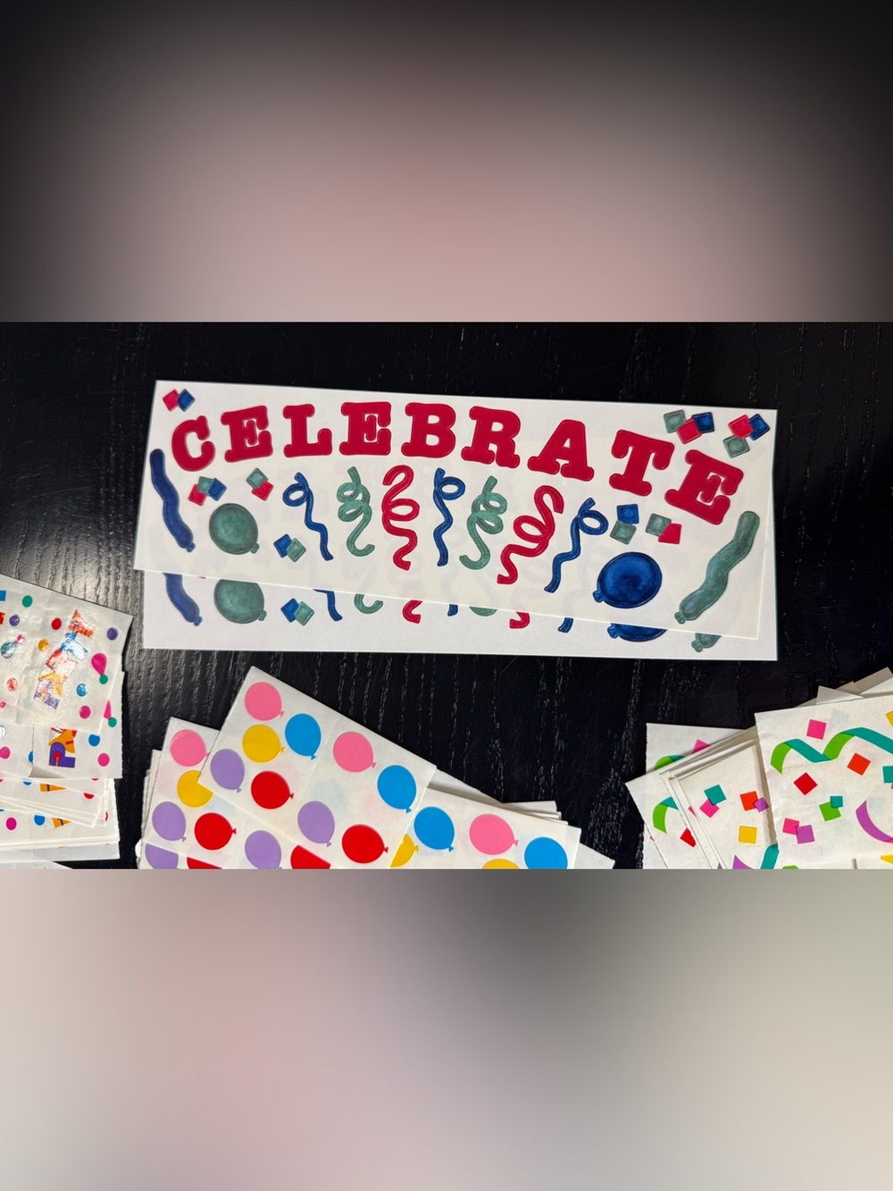 Creative Memories 90+ Sticker Lot Scrapbook Celebrate-Birthdays-Cake-Balloons - Picture 7 of 10